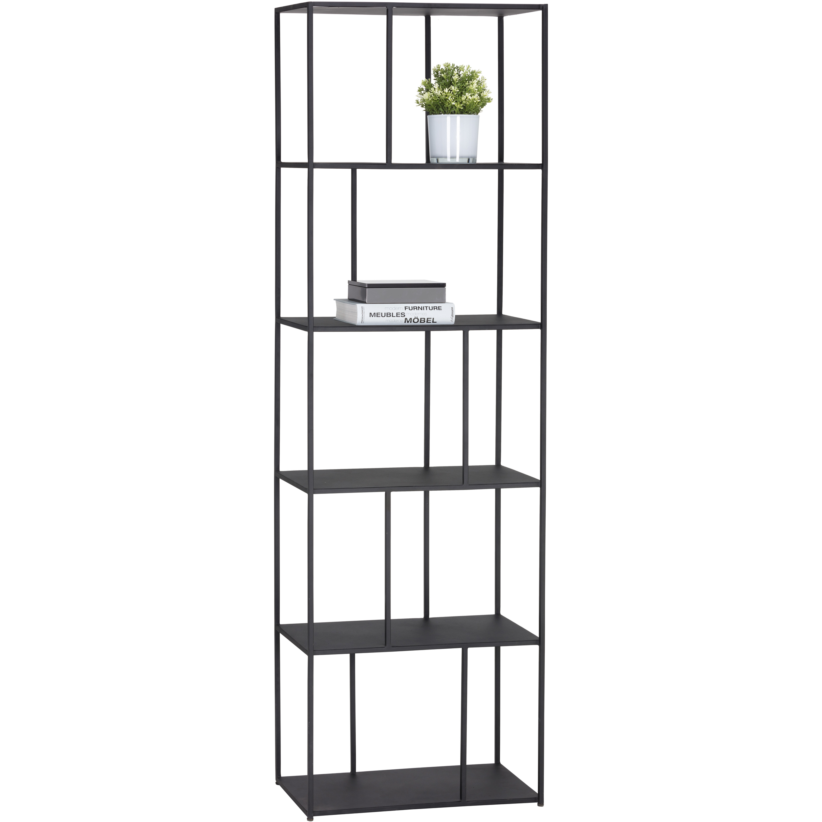 Eiffel Black Bookcase, Small